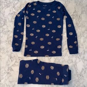Petit Lem Navy Pajama Set with Smores 7